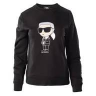 Bluzy damskie - Damska Bluza KARL LAGERFELD IKONIK 2.0 KARL SWEATSHIRT 230W1800-999 – Czarny - miniaturka - grafika 1