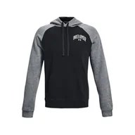 Bluzy męskie - Męska Bluza UNDER ARMOUR UA RIVAL WM COLORBLOCK HD 1373363-001 – Czarny - miniaturka - grafika 1