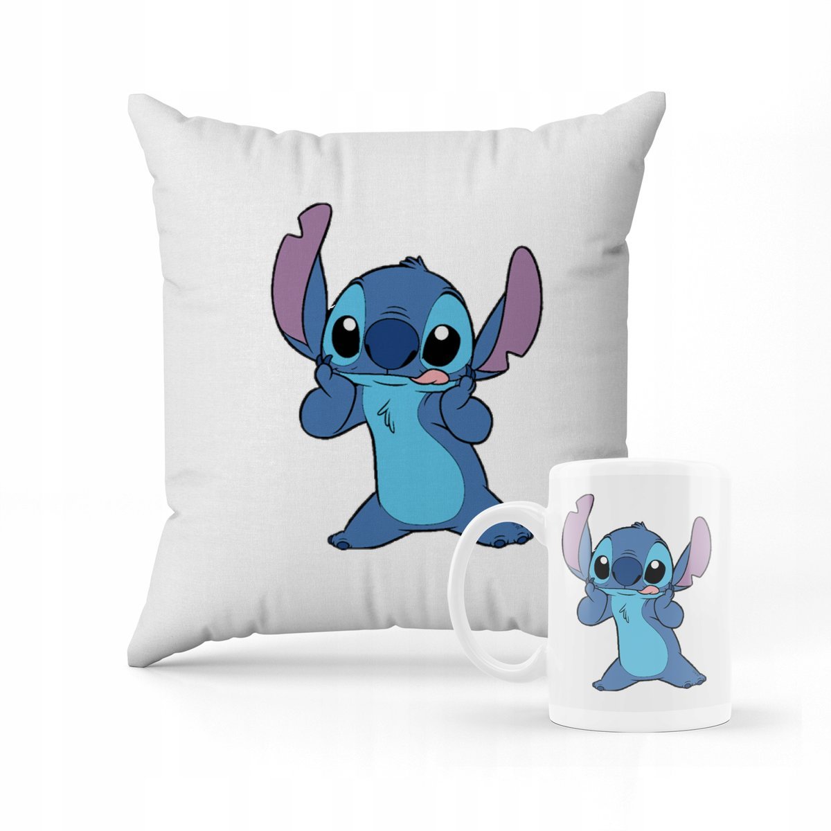 ZESTAW KUBEK + PODUSZKA Lilo i Stich + IMIĘ #3
