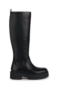 Geox kozaki D SPHERICA EC7 F damskie kolor czarny na słupku D36VDF 043BC C9999 - Kozaki damskie - miniaturka - grafika 1