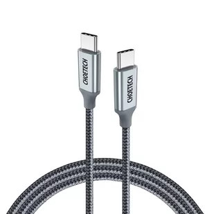 Choetech kabel przewód USB Typ C - USB Typ C 5A 100 W Power Delivery 480 Mbps 1,8 m szary (XCC-1002-GY) - Kable USB - miniaturka - grafika 1