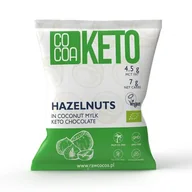 Bakalie - Cocoa Orzechy laskowe w czekoladzie keto z olejem mct 70 g Bio - miniaturka - grafika 1