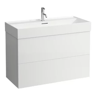Laufen Kartell Umywalka wisząca lub meblowa 100x46 cm bez otworu na baterię z przelewem biała H8103370001091 - odbiór osobisty: Kraków, Warszawa - Umywalki - miniaturka - grafika 1