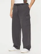 Spodnie sportowe męskie - Guess Spodnie dresowe M5RB18 KC2B1 Szary Regular Fit - miniaturka - grafika 1