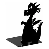 Podpórki do książek - Podpórka do książek Smok czarna struktura AD07 - miniaturka - grafika 1