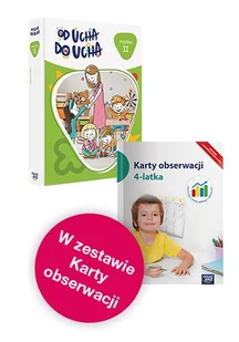 Pakiet: Od ucha do ucha. Poziom 2/ Karty obserwacji 4-latka. - Edukacja przedszkolna - miniaturka - grafika 1