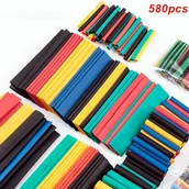 Inne - TEMU 580 Szt. Rurka Termokurczliwa Izolacja Rurka Termokurczliwa 2:1 Zestaw Tulei Kablowych 6 Kolorów Dla Majsterkowiczów - miniaturka - grafika 1