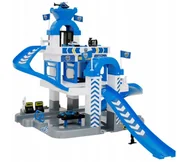 Zabawki konstrukcyjne - HTI TOYS, Teamsterz Garaż policyjny 3-piętra + 3 auta - miniaturka - grafika 1