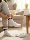 Skarpetki dla dzieci - Sinsay - Prążkowane skarpetki 4 pack - wielobarwny - miniaturka - grafika 1