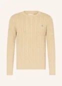 Swetry męskie - Gant Sweter beige - GANT - miniaturka - grafika 1