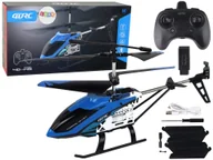 Zabawki zdalnie sterowane - Aluminiowy Helikopter RC 2.4G Niebieski 15 Minut Lotu - miniaturka - grafika 1