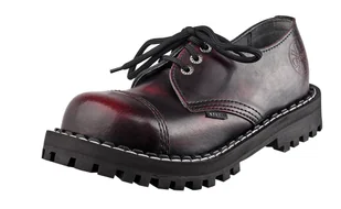 krótkie glany STEEL - RED / BLACK (3 dziurki)-46 - Botki męskie - miniaturka - grafika 1