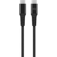 Kable USB - Xqisit Extra Strong USB C 3.1 USB C 3.1 2m czarny - miniaturka - grafika 1