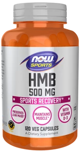 HMB 500 mg 120 veg caps (Now Foods) - Aminokwasy - miniaturka - grafika 1