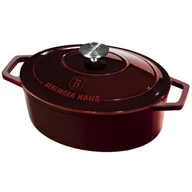 Garnki - Berlinger Haus Garnel żeliwny z pokrywką Burgundy Line, 30 cm - miniaturka - grafika 1