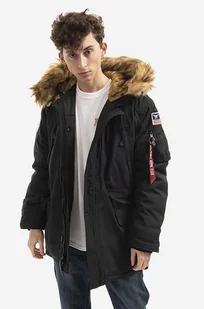 Alpha Industries kurtka Polar Jacket męska kolor czarny zimowa 123144.03 - Kurtki męskie - miniaturka - grafika 1