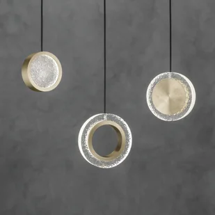 Sil-Lux Żyrandol LED Yo-Yo C, 1-punktowy, złoty - Lampy sufitowe - miniaturka - grafika 2