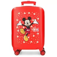 Walizki - Joumma Disney Mickey Best Friends Together walizka kabinowa, Czerwone, walizka kabinowa - miniaturka - grafika 1