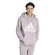 Bluzy męskie - adidas Męska bluza z kapturem Essentials French Terry Big Logo, Ukochana figa, 3XL - miniaturka - grafika 1