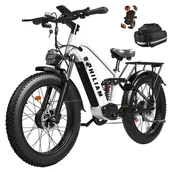 Rowery elektryczne - PHILIAM F3 PRO Dual Motor Electric Bike 1000W*2 3000W Peak 52V 23Ah Battery 37 MPH 100 Mile Range 26"×4" Fat Tire 4-Pi - miniaturka - grafika 1