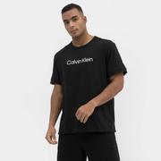 Koszulki sportowe męskie - Męska koszulka treningowa CALVIN KLEIN MEN 00GMS3K104 - czarna - Calvin Klein - miniaturka - grafika 1