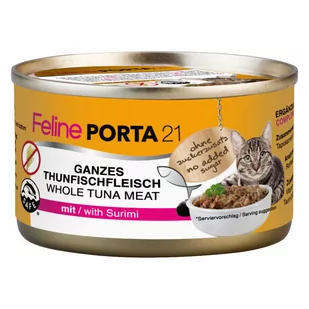 Feline Porta 21, 6 x 90 g - Tuńczyk z surimi - Mokra karma dla kotów - miniaturka - grafika 1