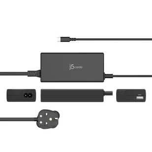 Ładowarka sieciowa j5create 100W PD USB-C Super Charger - EU (1xUSB-C 1xUSB3.0; kolor biały) JUP2290C-EN - Ładowarki do telefonów - miniaturka - grafika 2