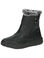 Kozaki damskie - Caprice Damskie ciepłe buty 9-26402-43, modne kozaki, Black Nappa, 38 EU szerokie, Czarna papka, 38 EU Weit - miniaturka - grafika 1