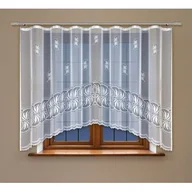 Firany - Firanka żakardowa odpasowana z wszytą taśmą marszczącą 160 x 300 cm - miniaturka - grafika 1