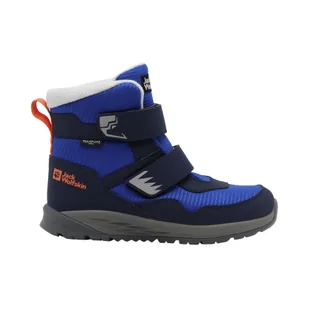 Dziecięce buty zimowe Jack Wolfskin POLAR BEAR-B TEXAPORE MID VC K crisp cobalt - 38 - Buty trekkingowe dziecięce - miniaturka - grafika 1