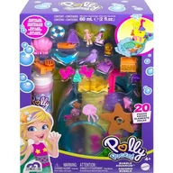 Domki dla lalek - Mattel Polly Pocket Bąbelkowe akwarium zestaw HHH51 HHH51 - miniaturka - grafika 1