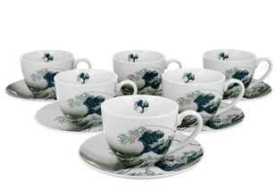Zestaw 6 filiżanek Hokusai The Great Wave 250 ml - Filiżanki - miniaturka - grafika 1