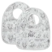 Śliniaki i fartuszki - Jollein - 2 Śliniaczki Wodoodporne Pimpelmees - Forest Animals - miniaturka - grafika 1