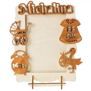 Metryczka dziecka 3D ramka na zdjęcie - Ramki na zdjęcia - miniaturka - grafika 2