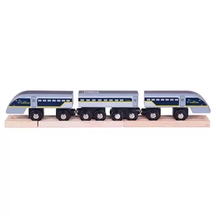 Bigjigs Toys Pociąg Eurostar BJT476 - Pociągi dla dzieci - miniaturka - grafika 1