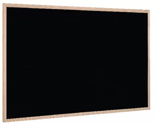 Bi-Office czarna tablica kredowa z sosnową ramką 90x60 cm PM0701010 - Tablice i flipcharty - miniaturka - grafika 1