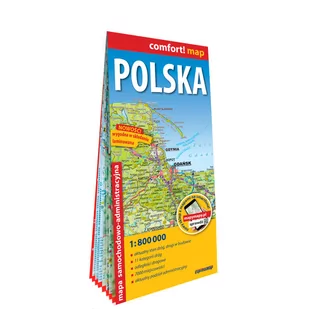 Comfort! map Polska 1:800 000 w.2022 - Przewodniki - miniaturka - grafika 1