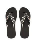 Klapki i japonki damskie - Roxy Japonki ARJL101175 Czarny - miniaturka - grafika 1