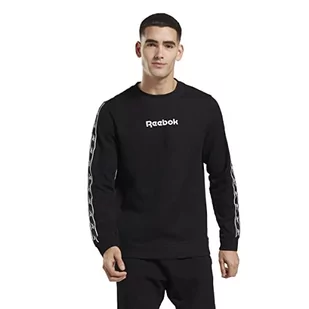 Reebok Męska bluza Vector Tape, czarna, XL, Czarny, XL - Bluzy męskie - miniaturka - grafika 1