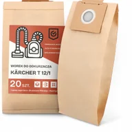 Worki do odkurzaczy - 20x Worek do Odkurzacza Kärcher T 12/1 Papierowy Duży Mocny Worki 2A-W - miniaturka - grafika 1