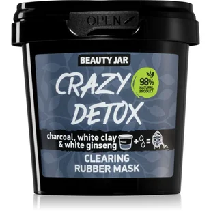 Beauty Jar Oczyszczająca maska do twarzy Węgiel drzewny, biała glina i żeń-szeń 20 g - Maseczki do twarzy - miniaturka - grafika 1