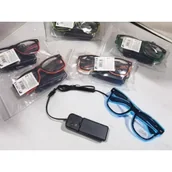 Stroje karnawałowe - Okulary ze świecącymi oprawkami LED MIX - miniaturka - grafika 1