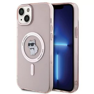 Etui KARL LAGERFELD Choupette MagSafe do Apple iPhone 15 Plus Różowy - Etui i futerały do telefonów - miniaturka - grafika 1