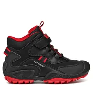 Buty dla chłopców - Trzewiki Geox Jr New Savage B Abx J261WB 050BU C0048 D Czarny - miniaturka - grafika 1