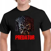 Koszulki męskie - KOSZULKA FILMOWA PREDATOR FILM SCHWARZENEGGER PREZENT CZARNA L P063 - miniaturka - grafika 1