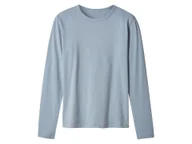 Bluzki damskie - esmara® Koszulka damska z biobawełną z długim rękawem (Niebieski, M(40/42)) - miniaturka - grafika 1