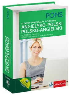 Pons Słownik uniwersalny biznesowy angielsko-polski polsko-angielski - LektorKlett - Słowniki języków obcych - miniaturka - grafika 1