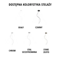 Lampy sufitowe - Designerska lampa wisząca PORTO fi - 100 cm - kolor biały - miniaturka - grafika 1