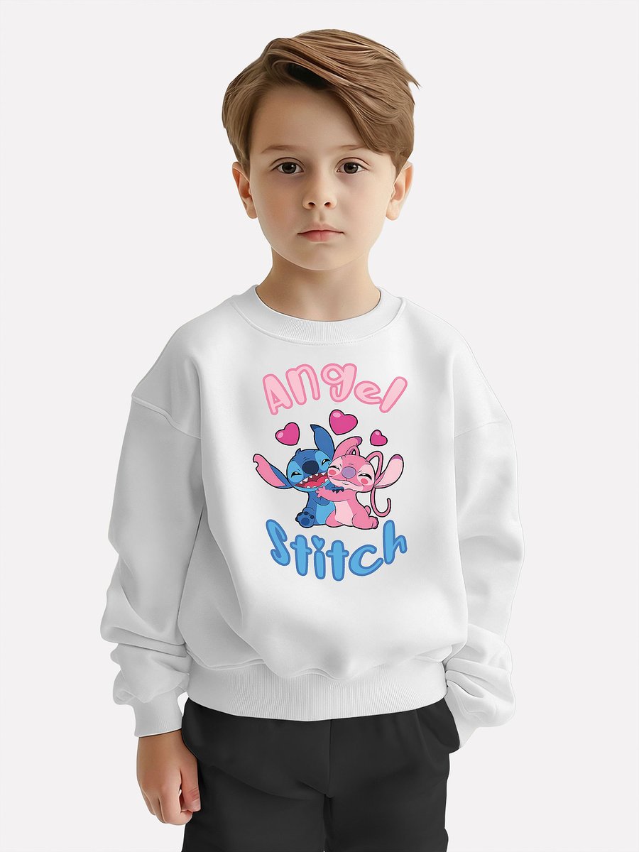 BLUZA DZIECIĘCA STITCH ANGEL ANDZIA 122-128 MŁODZIEŻOWA WZORY PREZENT