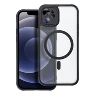 Etui i futerały do telefonów - Futerał Full Matte Mag Cover kompatybilny z MagSafe do IPHONE 12 czarny - miniaturka - grafika 1